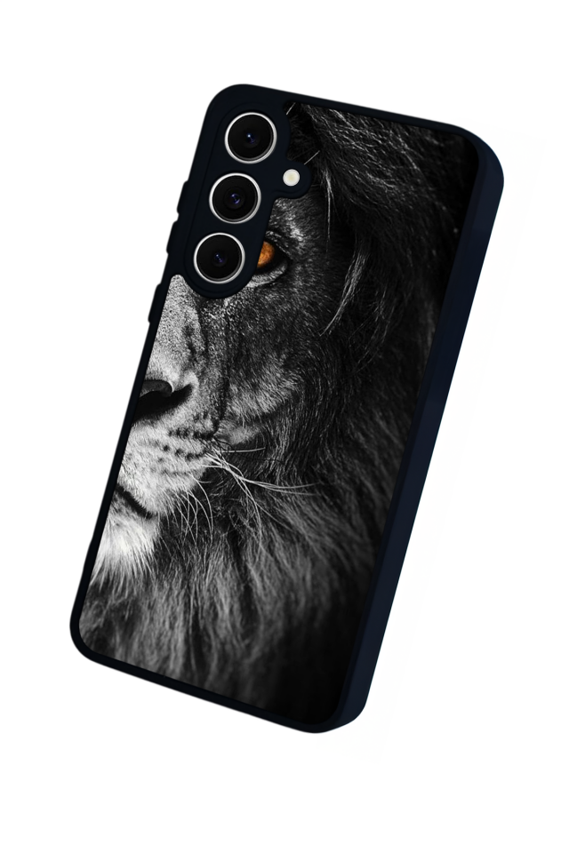 Samsung Galaxy A16 Uyumlu Aslan Tasarımlı Glossy Premium Kılıf