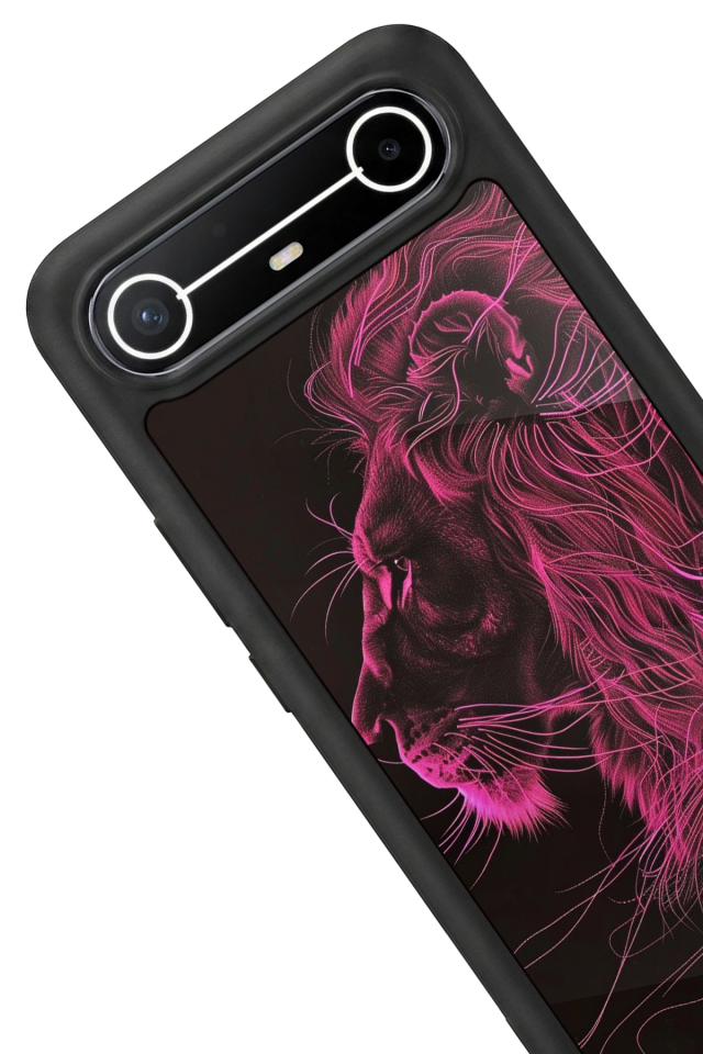 Tecno Spark Slim 5G Uyumlu Aslan Tasarımlı Glossy Premium Kılıf