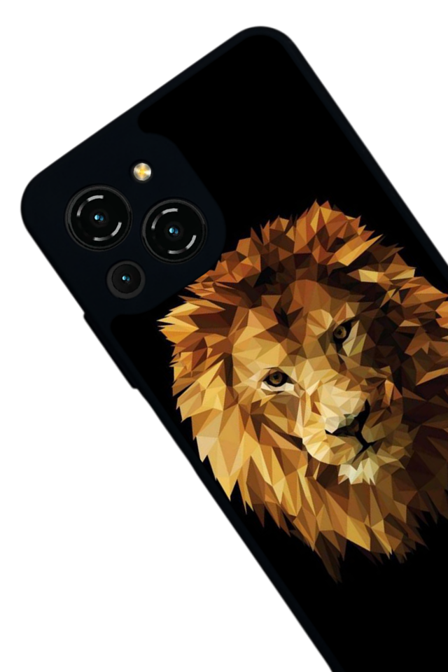 Reeder S23 Pro Max Uyumlu Aslan Tasarımlı Glossy Premium Kılıf