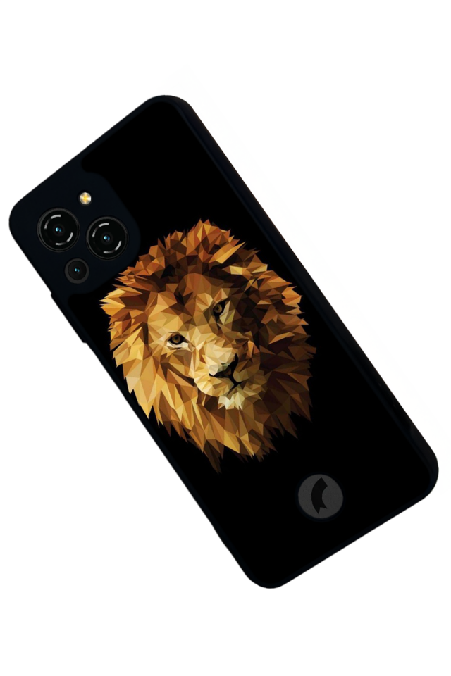 Reeder S23 Pro Max Uyumlu Aslan Tasarımlı Glossy Premium Kılıf