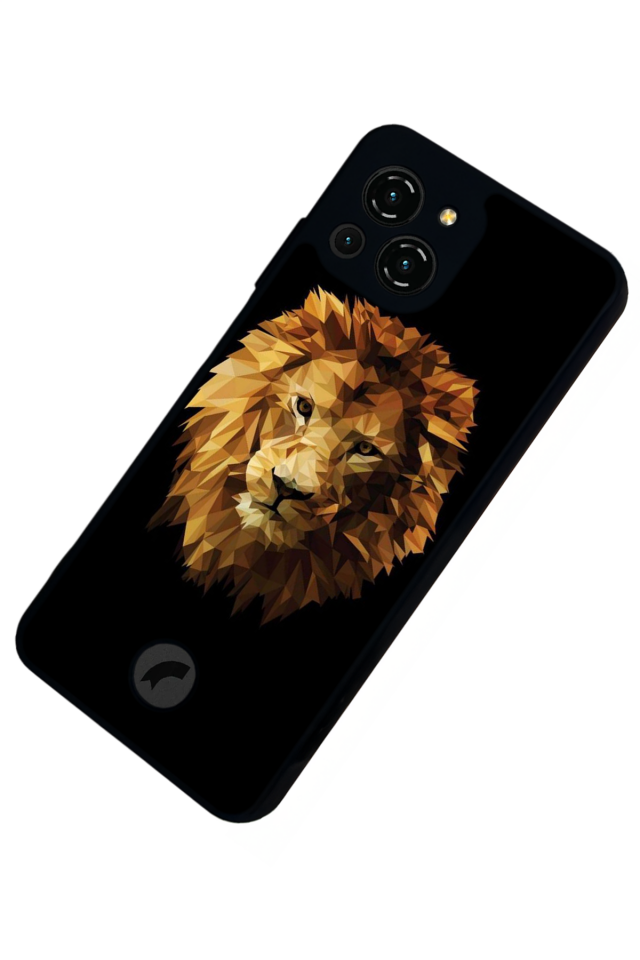 Reeder S23 Pro Max Uyumlu Aslan Tasarımlı Glossy Premium Kılıf
