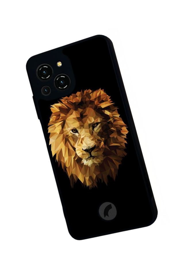 Reeder S23 Pro Max Uyumlu Aslan Tasarımlı Glossy Premium Kılıf