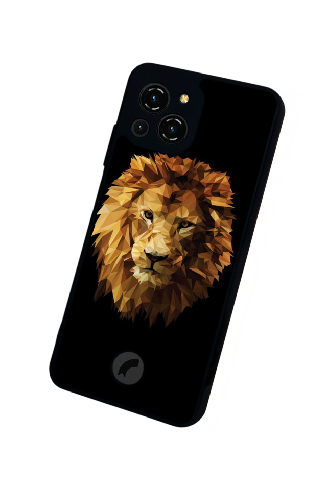 Reeder S23 Pro Max Uyumlu Aslan Tasarımlı Glossy Premium Kılıf