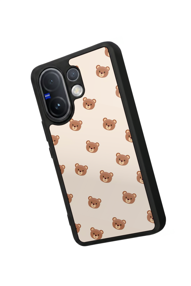 Vivo V60 Uyumlu Ayı Tasarımlı Glossy Premium Kılıf