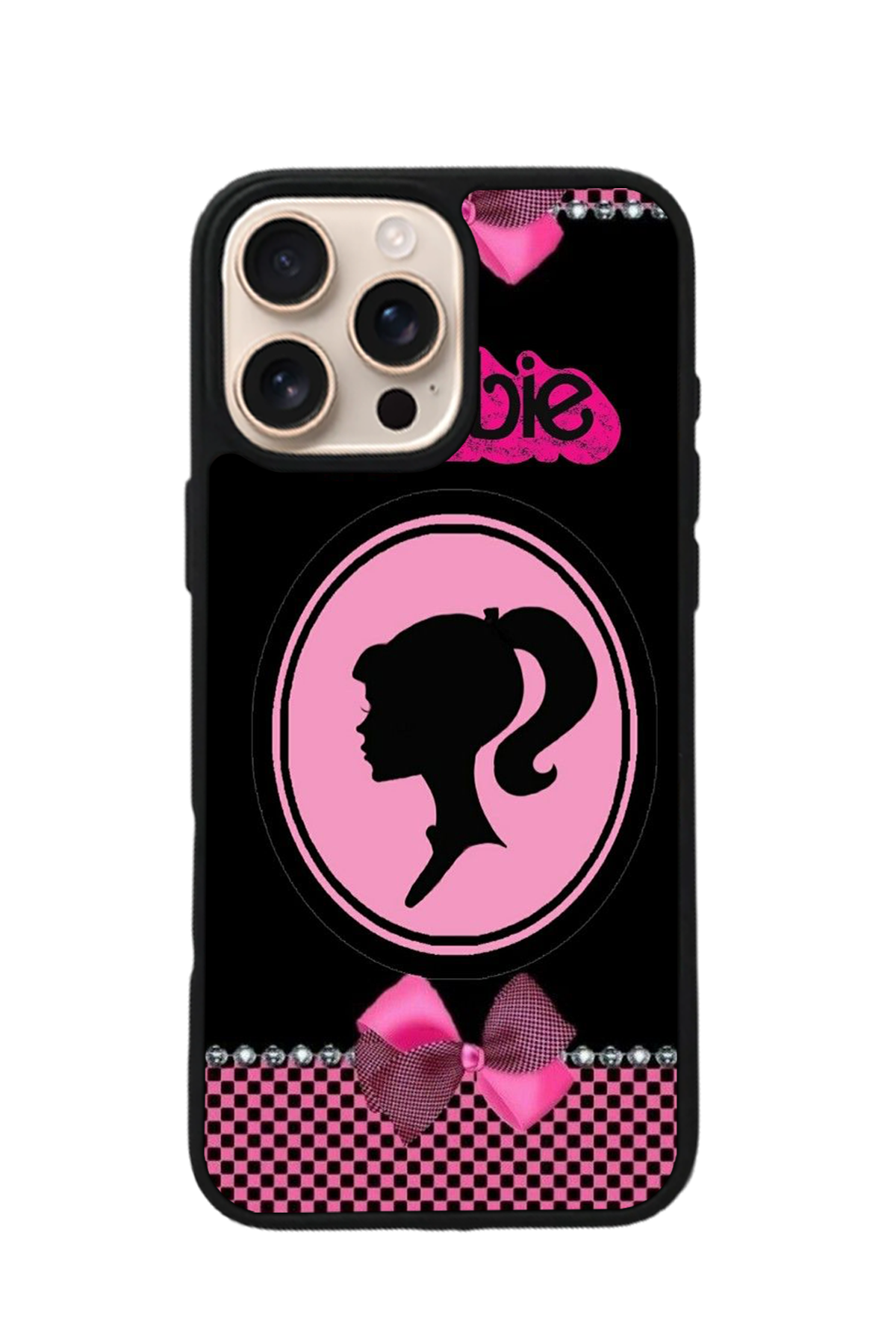 iPhone 14 Pro Uyumlu Barbie Tasarımlı Glossy Premium Kılıf