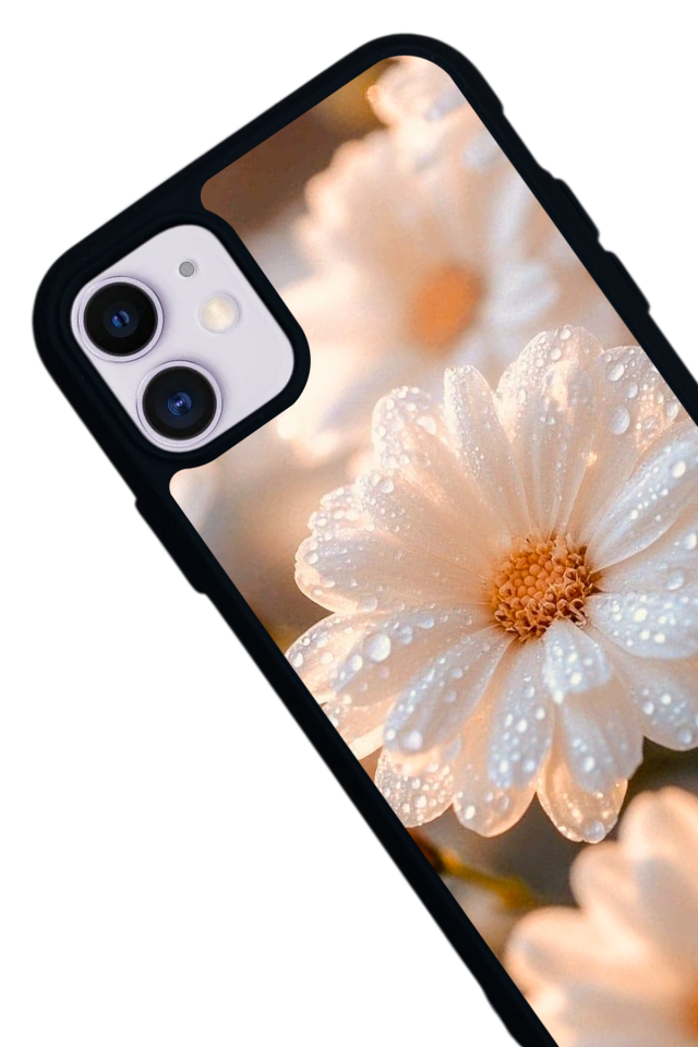 iPhone 11 Uyumlu Cicek Tasarımlı Glossy Premium Kılıf