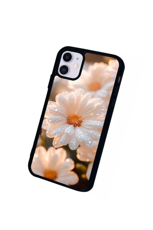 iPhone 11 Uyumlu Cicek Tasarımlı Glossy Premium Kılıf