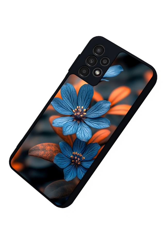 Samsung Galaxy A13 Uyumlu Cicek Tasarımlı Glossy Premium Kılıf
