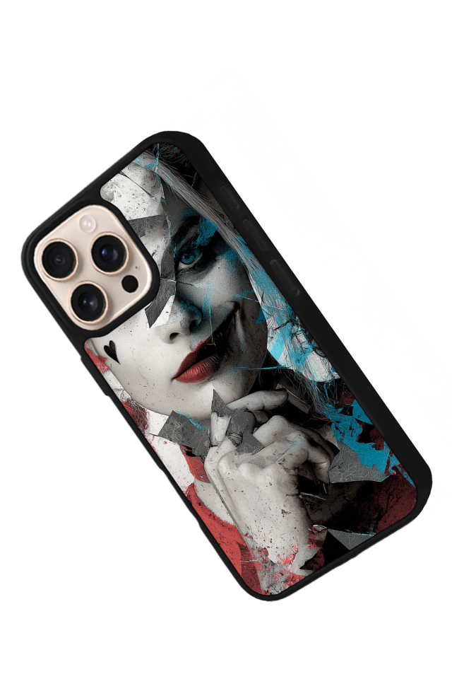 iPhone 16 Pro Max Uyumlu HarleyQueen Tasarımlı Glossy Premium Kılıf