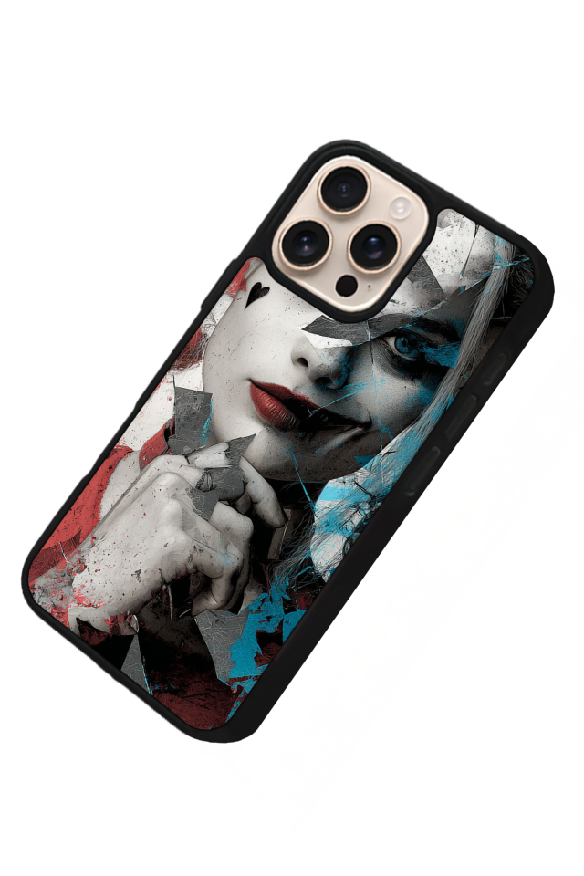 iPhone 16 Pro Max Uyumlu HarleyQueen Tasarımlı Glossy Premium Kılıf