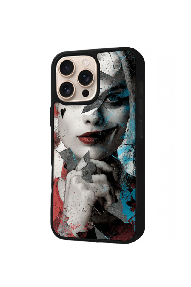 iPhone 16 Pro Max Uyumlu HarleyQueen Tasarımlı Glossy Premium Kılıf