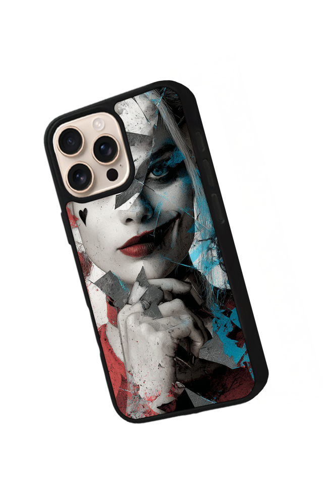 iPhone 16 Pro Max Uyumlu HarleyQueen Tasarımlı Glossy Premium Kılıf