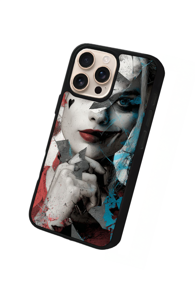 iPhone 16 Pro Max Uyumlu HarleyQueen Tasarımlı Glossy Premium Kılıf