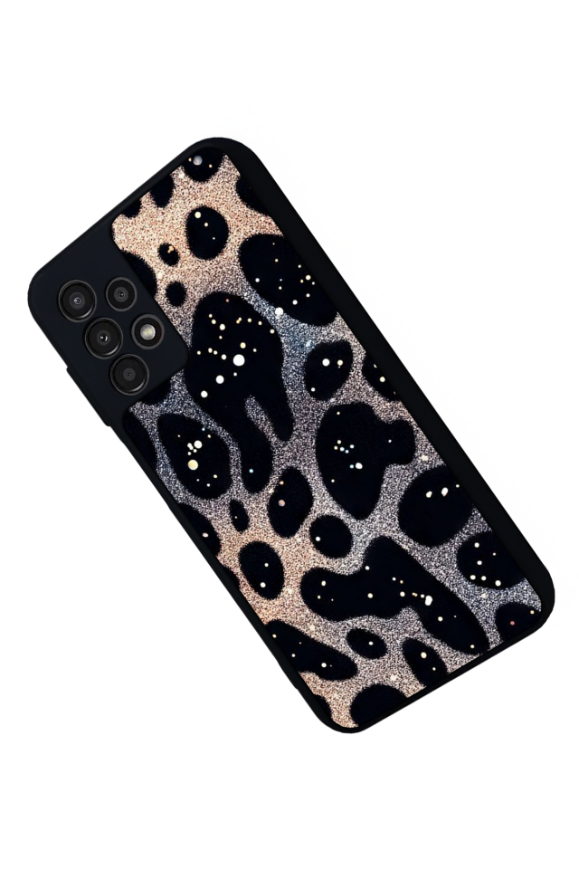 Samsung Galaxy A23 Uyumlu Hologram Leopar Tasarımlı Glossy Premium Kılıf