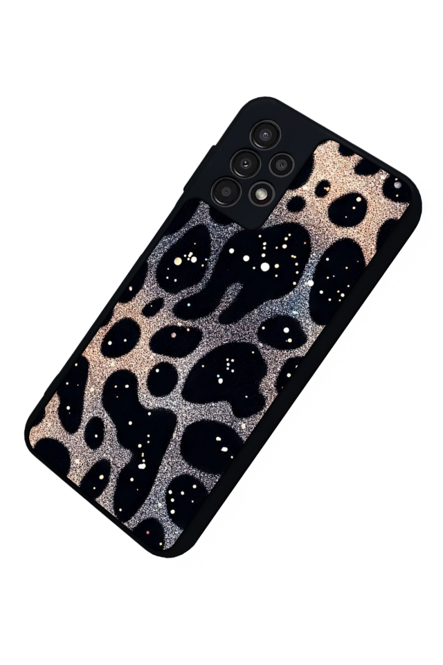 Samsung Galaxy A23 Uyumlu Hologram Leopar Tasarımlı Glossy Premium Kılıf