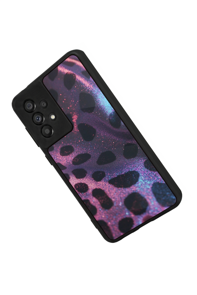 Samsung Galaxy A73 Uyumlu Hologram Leopar Tasarımlı Glossy Premium Kılıf