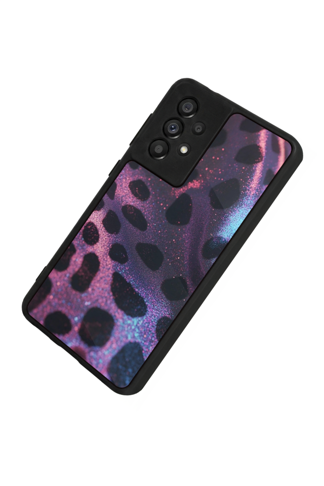 Samsung Galaxy A73 Uyumlu Hologram Leopar Tasarımlı Glossy Premium Kılıf