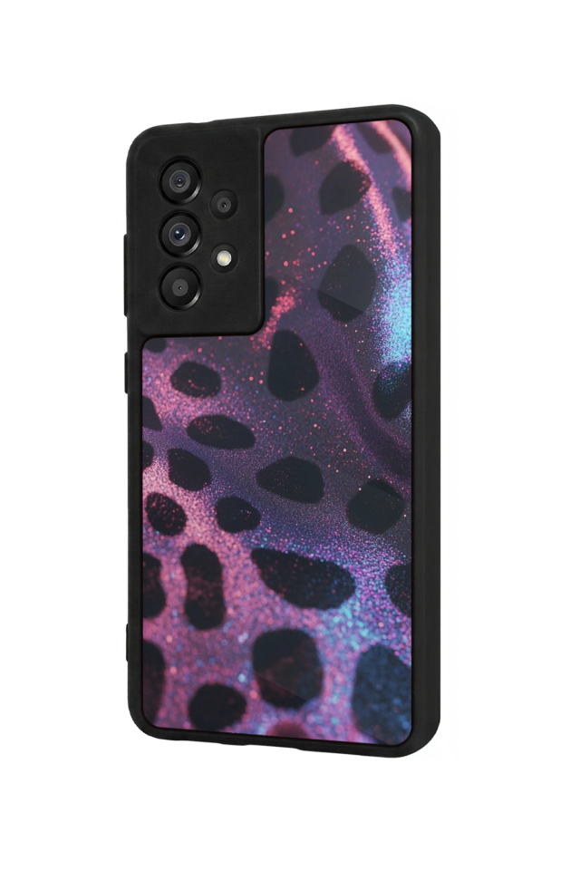 Samsung Galaxy A73 Uyumlu Hologram Leopar Tasarımlı Glossy Premium Kılıf