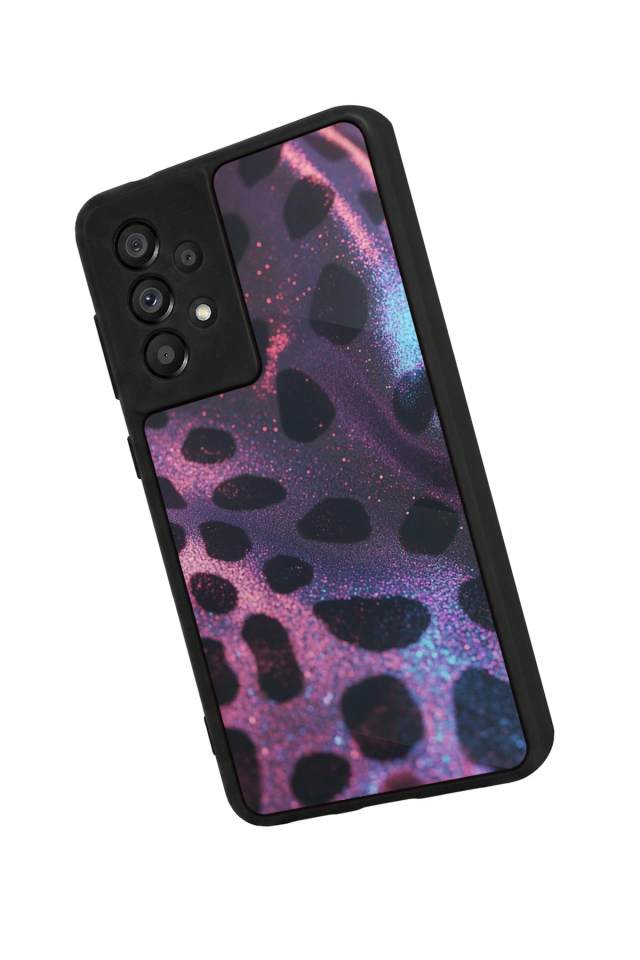 Samsung Galaxy A73 Uyumlu Hologram Leopar Tasarımlı Glossy Premium Kılıf