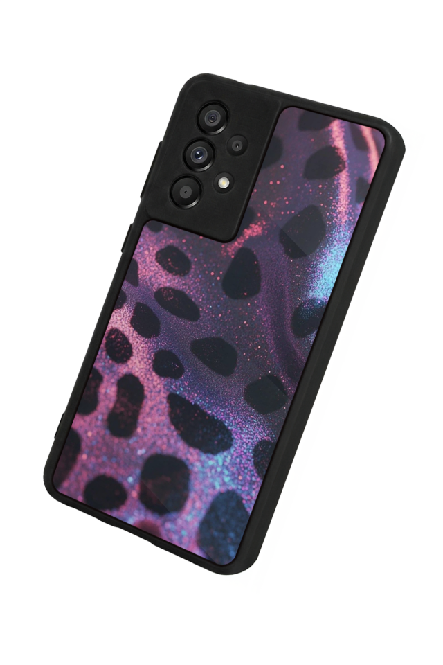 Samsung Galaxy A73 Uyumlu Hologram Leopar Tasarımlı Glossy Premium Kılıf