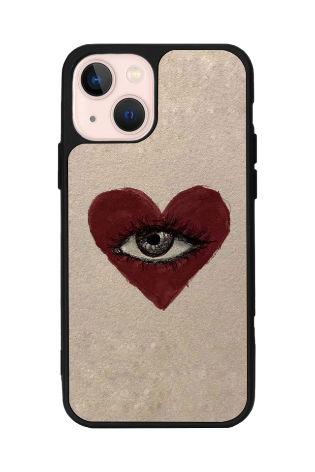 iPhone 13/14 Uyumlu Kalp Love Tasarımlı Glossy Premium Kılıf