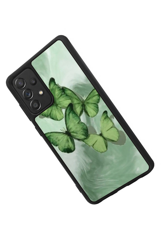 Samsung Galaxy A72 Uyumlu Kelebek Tasarımlı Glossy Premium Kılıf