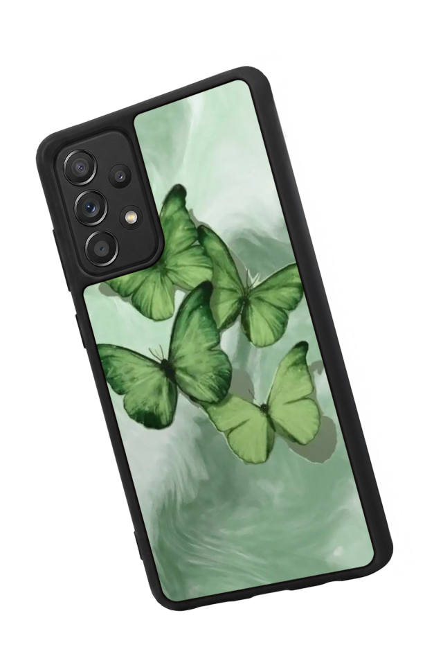 Samsung Galaxy A72 Uyumlu Kelebek Tasarımlı Glossy Premium Kılıf