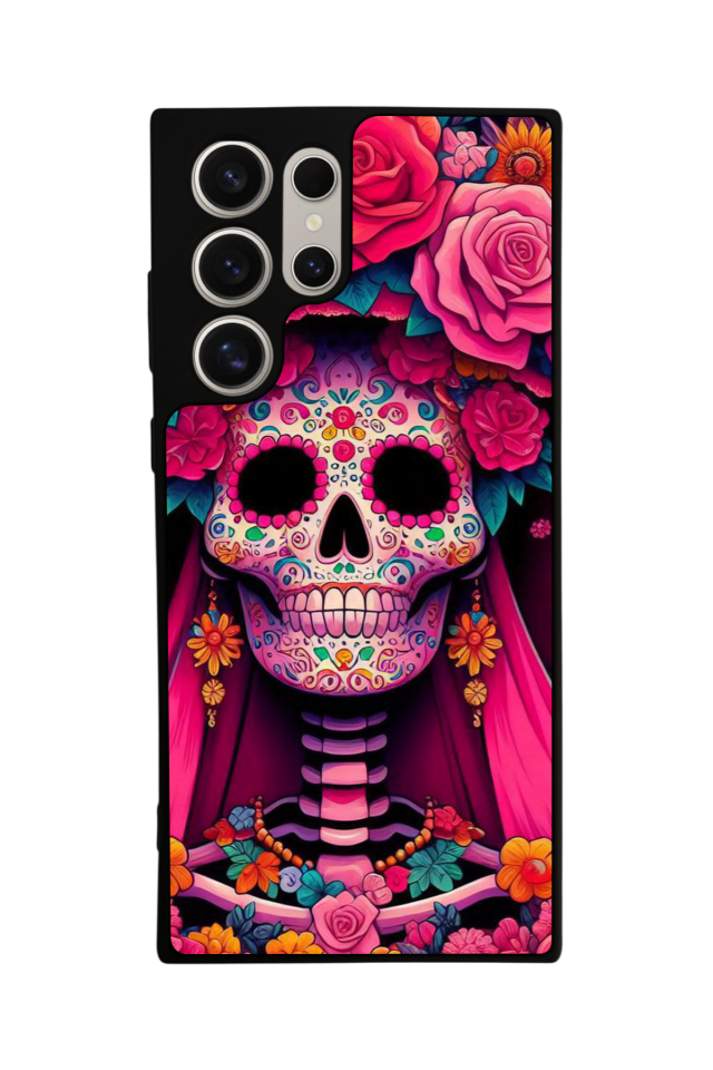 Samsung Galaxy S22 Ultra Uyumlu KuruKafa Tasarımlı Glossy Premium Kılıf