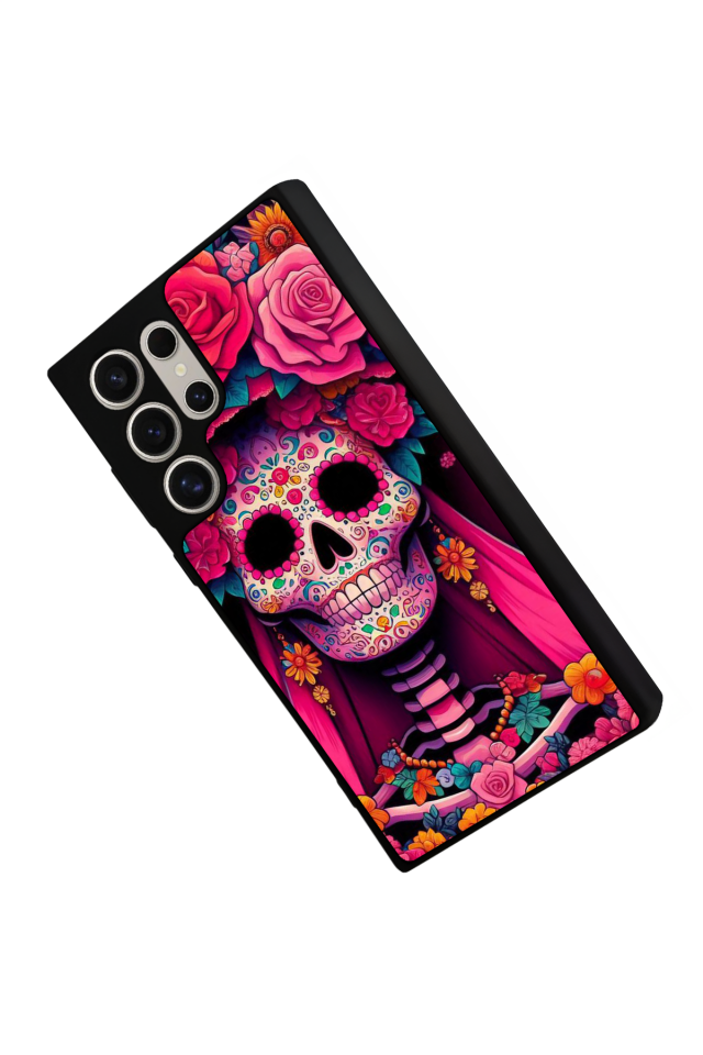 Samsung Galaxy S22 Ultra Uyumlu KuruKafa Tasarımlı Glossy Premium Kılıf