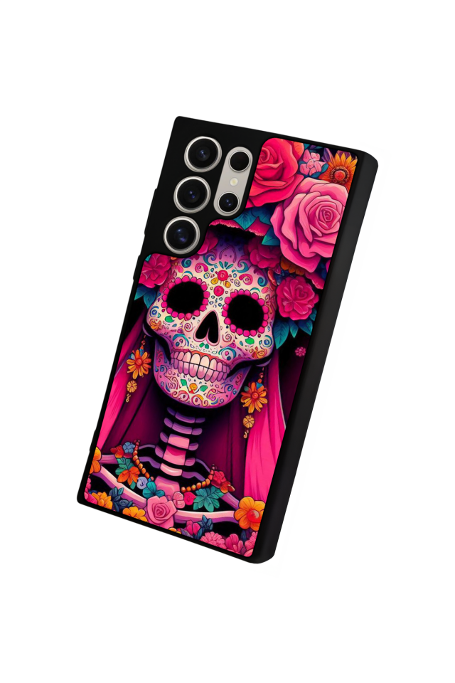 Samsung Galaxy S22 Ultra Uyumlu KuruKafa Tasarımlı Glossy Premium Kılıf