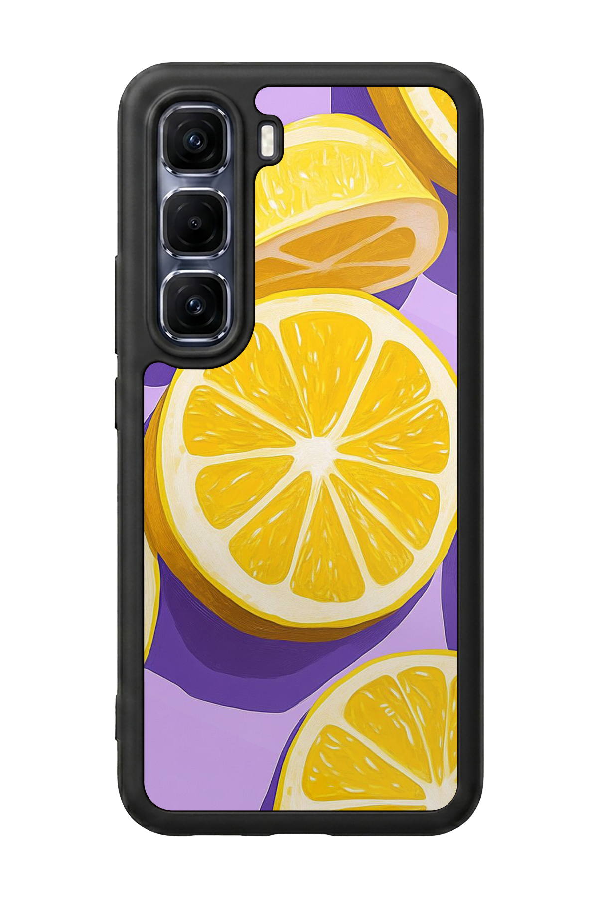 Infinix Hot 60 Pro Plus Uyumlu Limon Tasarımlı Glossy Premium Kılıf