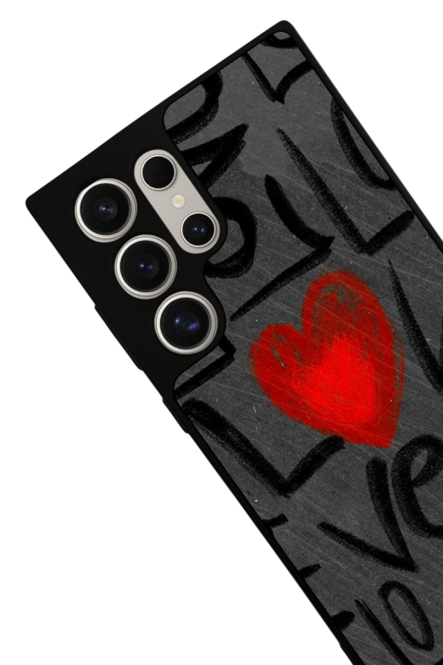 Samsung Galaxy S24 Ultra Uyumlu Love Tasarımlı Glossy Premium Kılıf