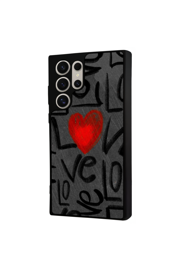 Samsung Galaxy S24 Ultra Uyumlu Love Tasarımlı Glossy Premium Kılıf