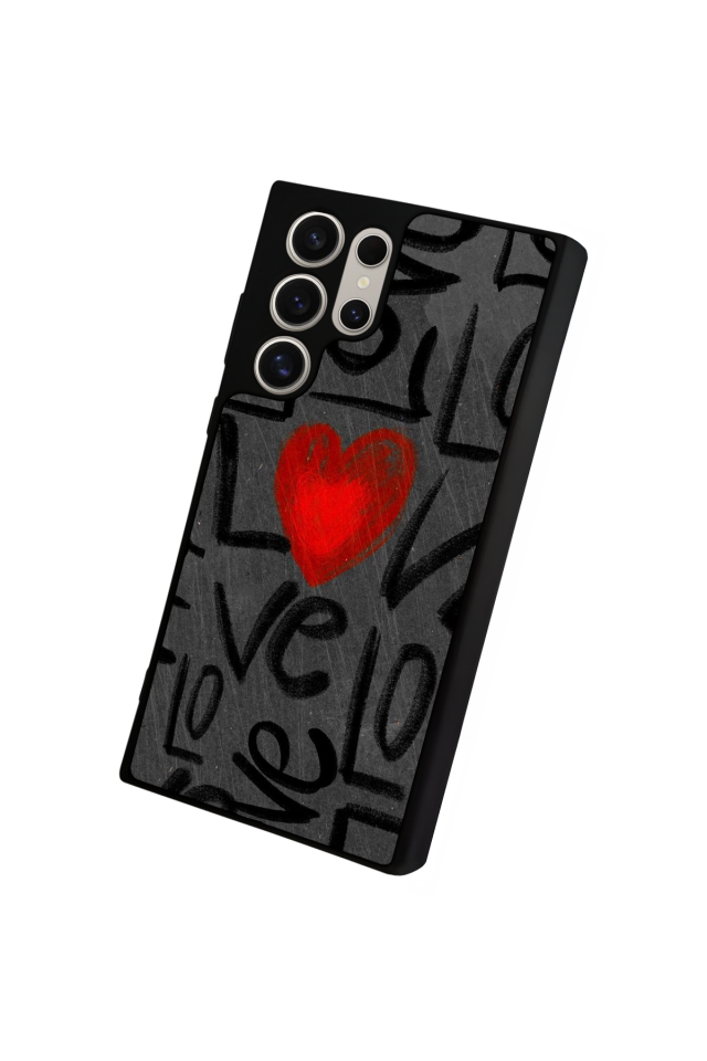 Samsung Galaxy S24 Ultra Uyumlu Love Tasarımlı Glossy Premium Kılıf