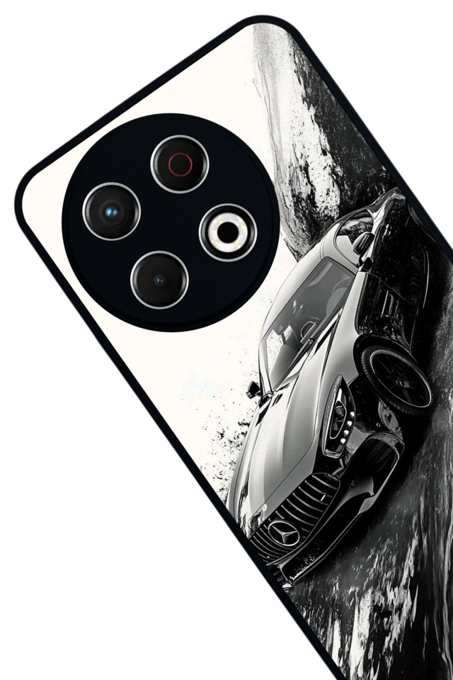 Tecno Spark 30 Pro Uyumlu Mercedes Tasarımlı Glossy Premium Kılıf