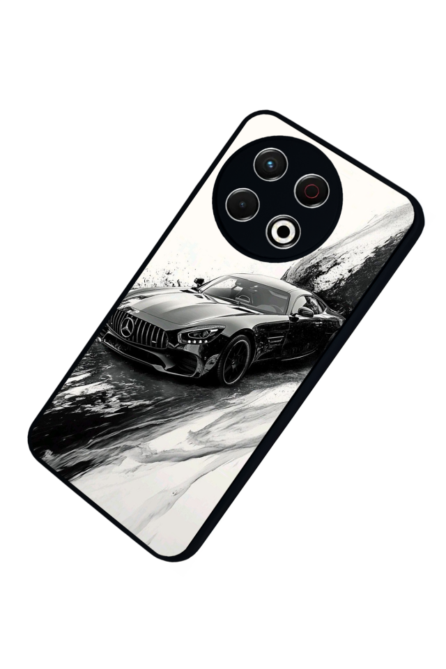 Tecno Spark 30 Pro Uyumlu Mercedes Tasarımlı Glossy Premium Kılıf