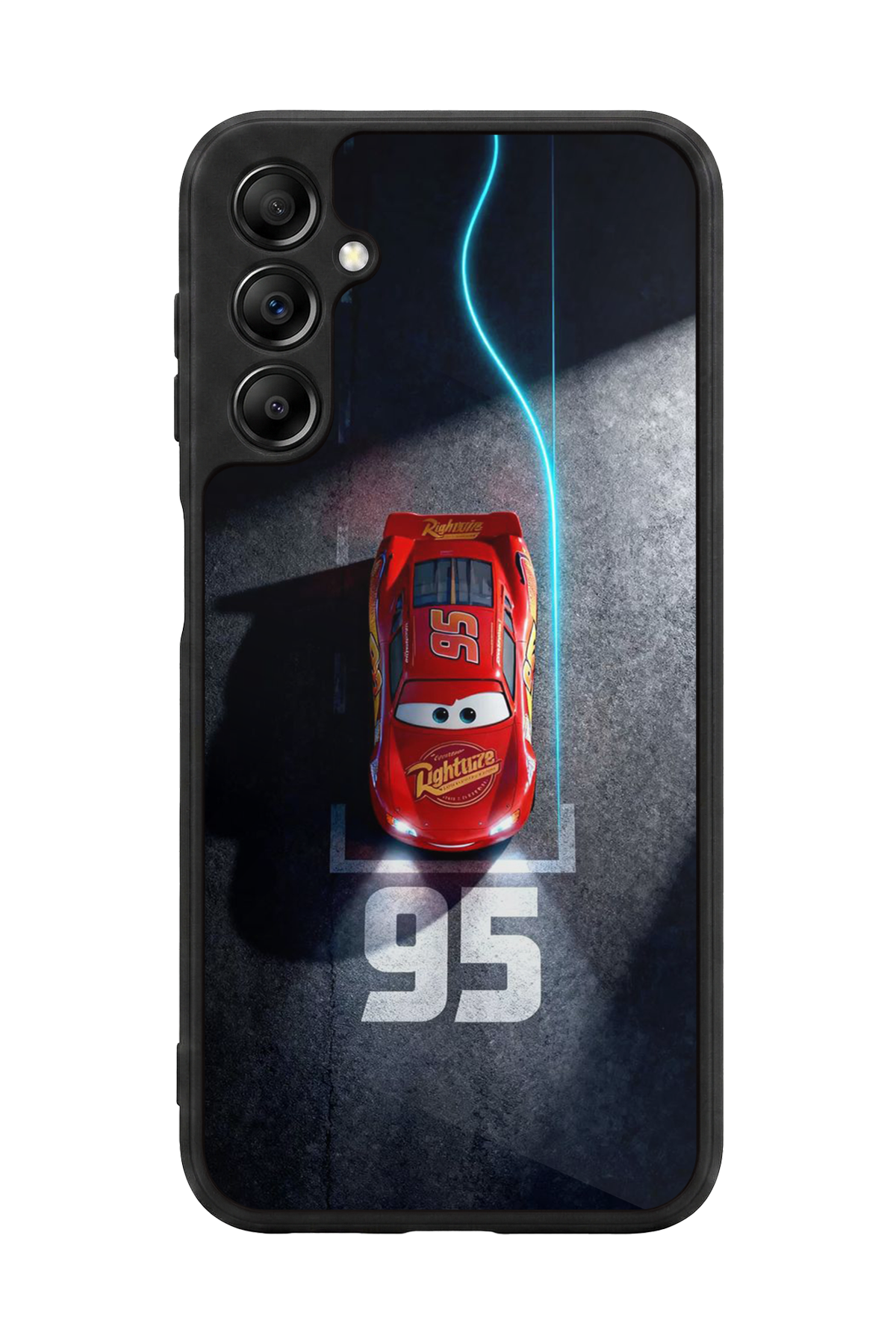 Samsung Galaxy A14 Uyumlu Şimsek McQueen Tasarımlı Glossy Premium Kılıf