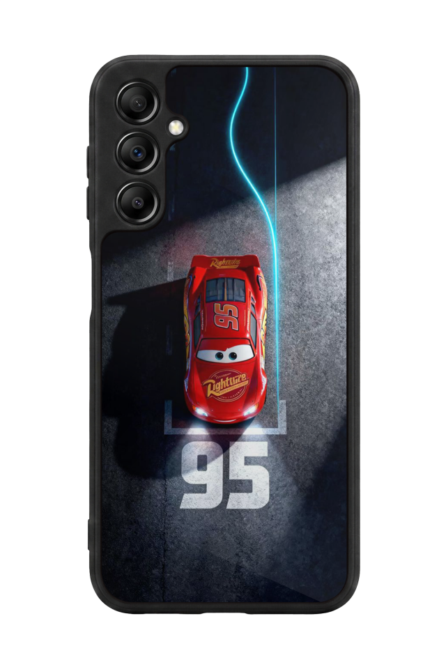 Samsung Galaxy A14 Uyumlu Şimsek McQueen Tasarımlı Glossy Premium Kılıf
