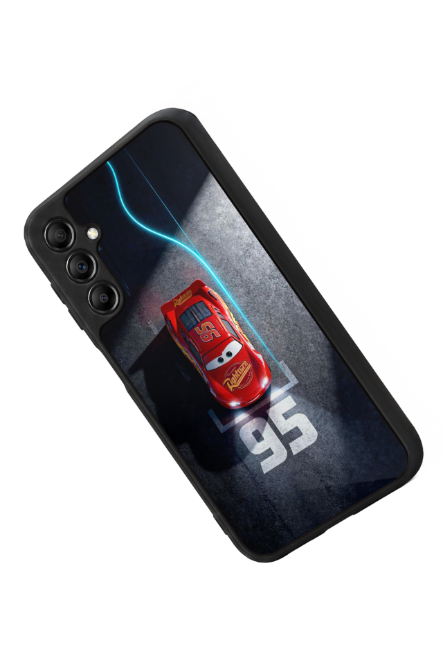 Samsung Galaxy A14 Uyumlu Şimsek McQueen Tasarımlı Glossy Premium Kılıf