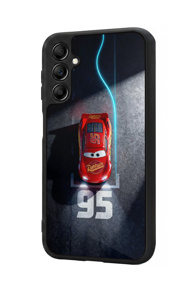 Samsung Galaxy A14 Uyumlu Şimsek McQueen Tasarımlı Glossy Premium Kılıf