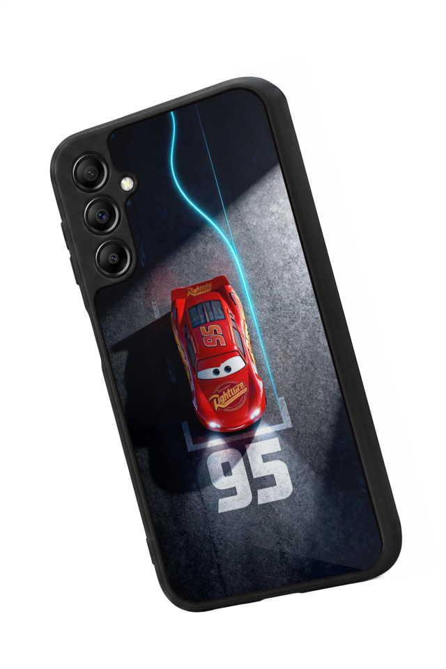 Samsung Galaxy A14 Uyumlu Şimsek McQueen Tasarımlı Glossy Premium Kılıf