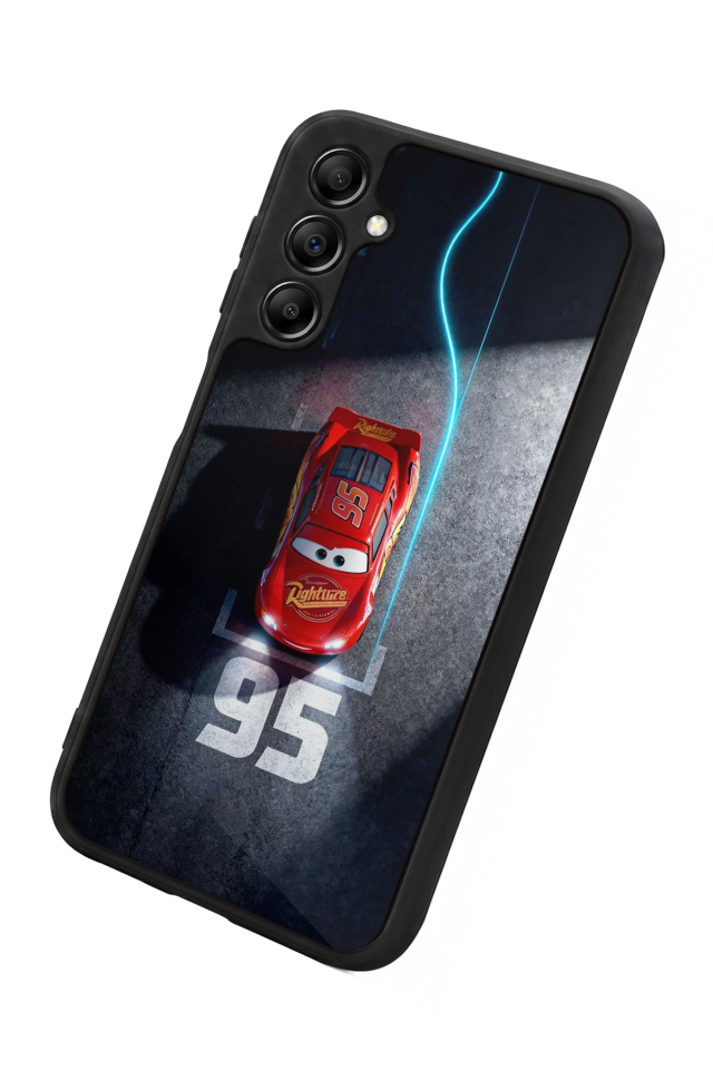 Samsung Galaxy A14 Uyumlu Şimsek McQueen Tasarımlı Glossy Premium Kılıf