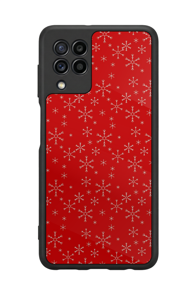 Samsung Galaxy M22 Uyumlu Yilbasi Christmas Tasarımlı Glossy Premium Kılıf