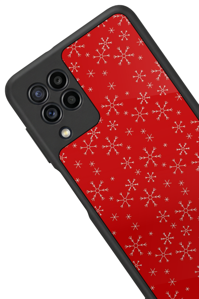 Samsung Galaxy M22 Uyumlu Yilbasi Christmas Tasarımlı Glossy Premium Kılıf