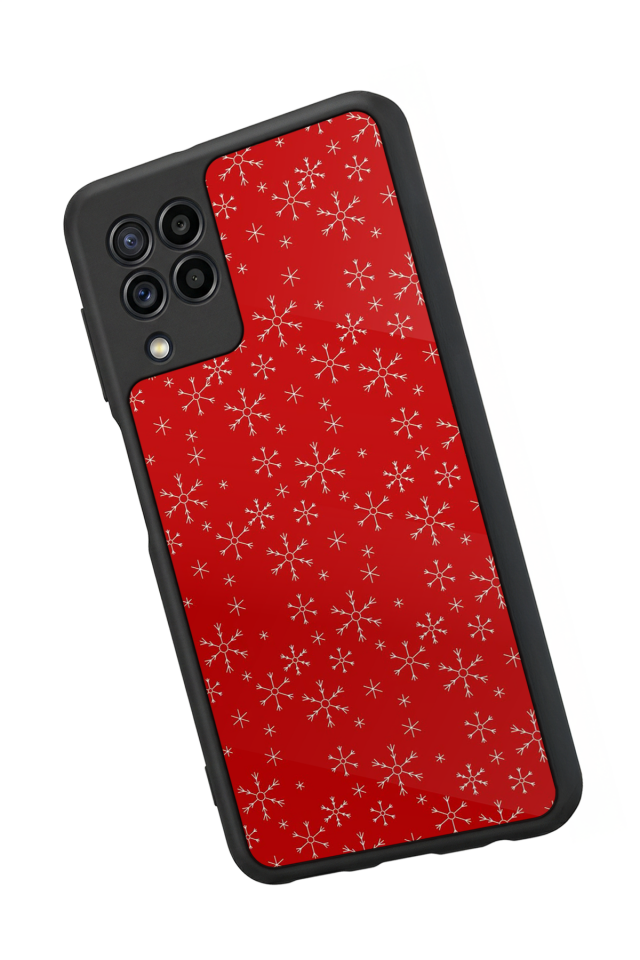 Samsung Galaxy M22 Uyumlu Yilbasi Christmas Tasarımlı Glossy Premium Kılıf