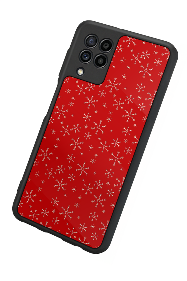 Samsung Galaxy M22 Uyumlu Yilbasi Christmas Tasarımlı Glossy Premium Kılıf