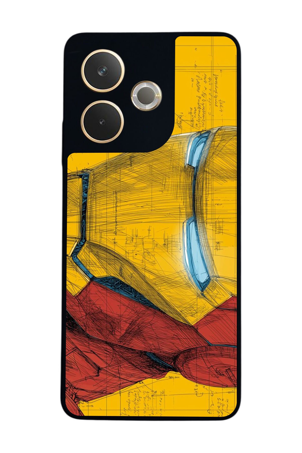 Oppo A5 Pro Uyumlu Iron Man ( Demir Adam ) Tasarımlı Glossy Premium Kılıf