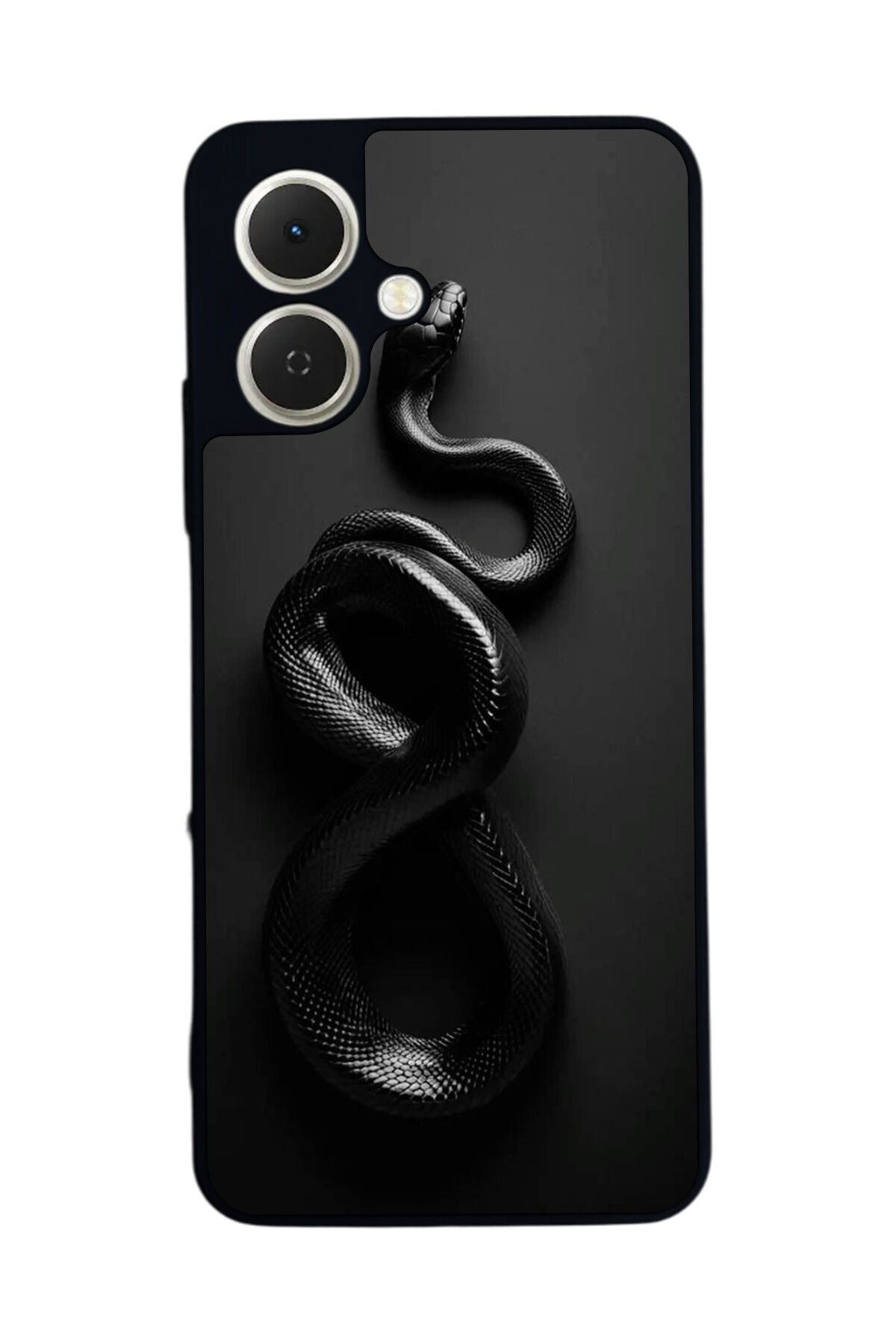 Tecno Spark GO 2 Uyumlu Yılan Tasarımlı Glossy Premium Kılıf