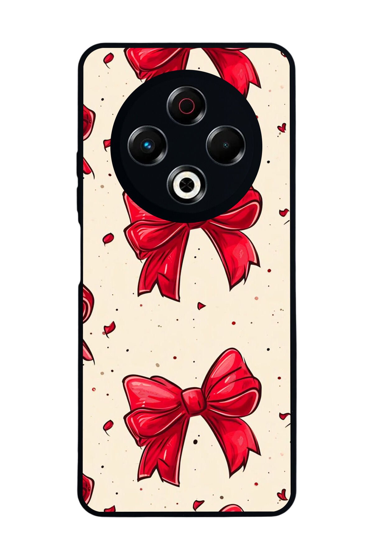 Tecno Spark 30 Uyumlu Kurdele Tasarımlı Glossy Premium Kılıf