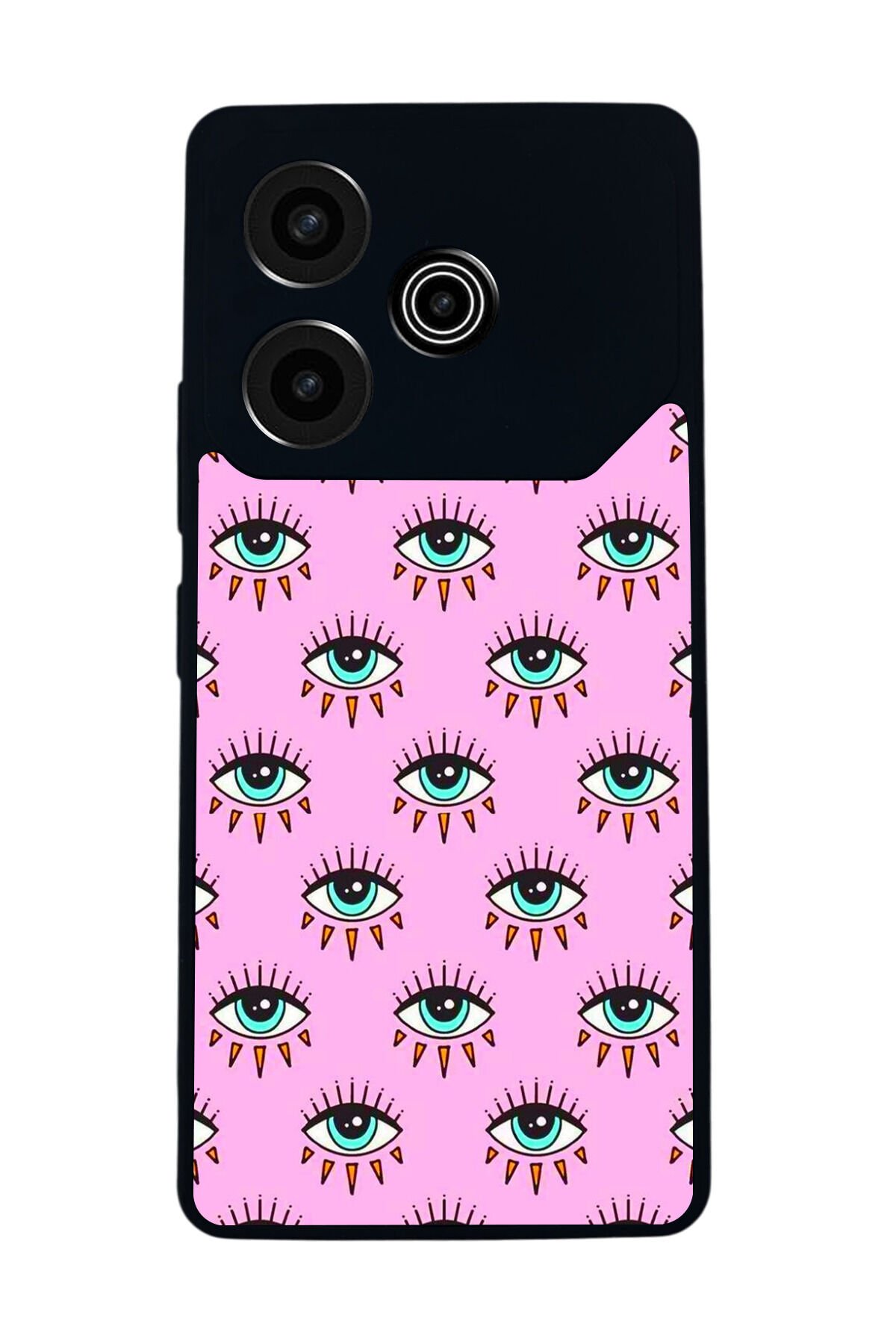 Tecno Pova 6 Uyumlu Göz Tasarımlı Glossy Premium Kılıf